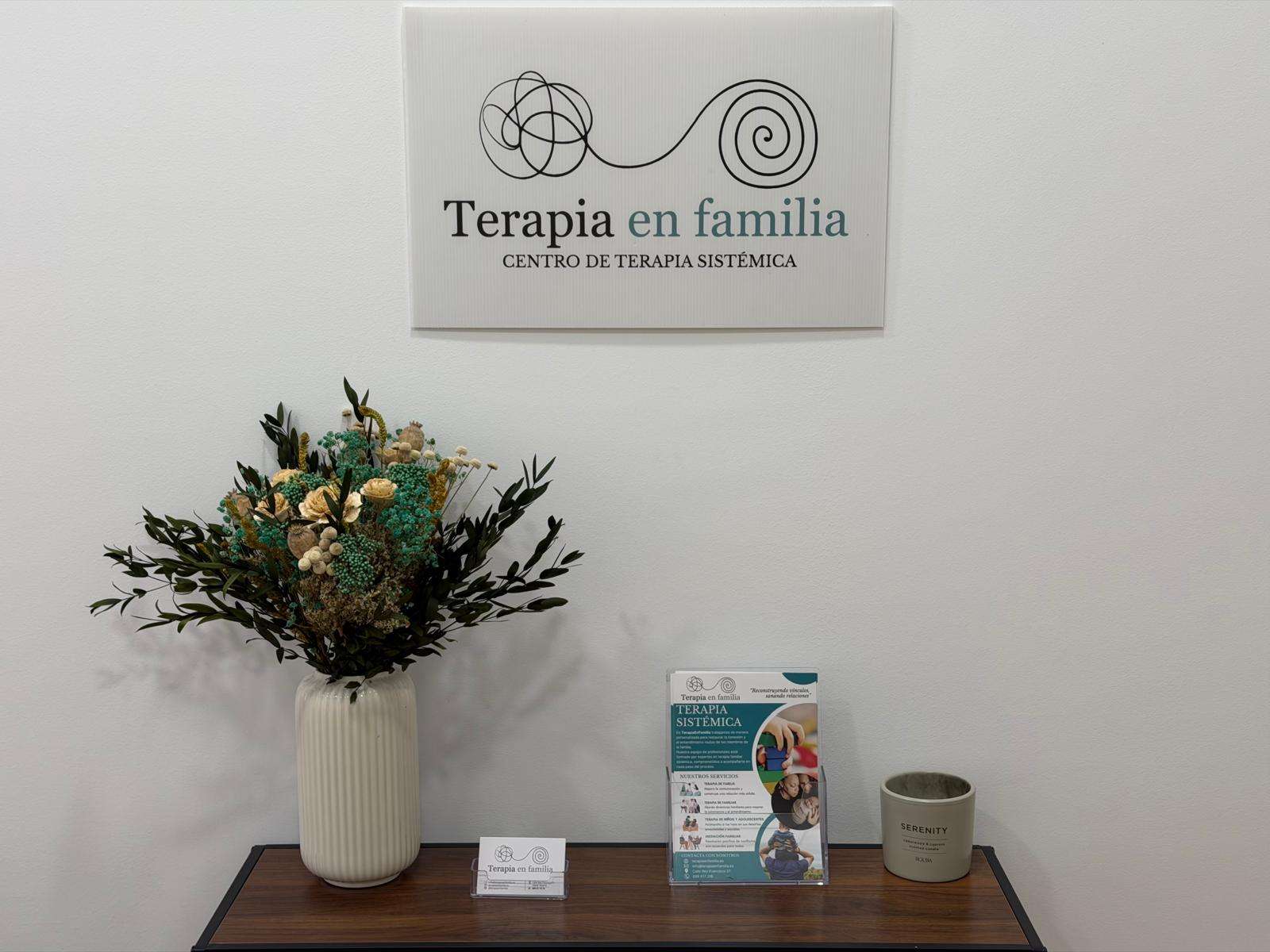 Recibidor del centro de Terapia en familia